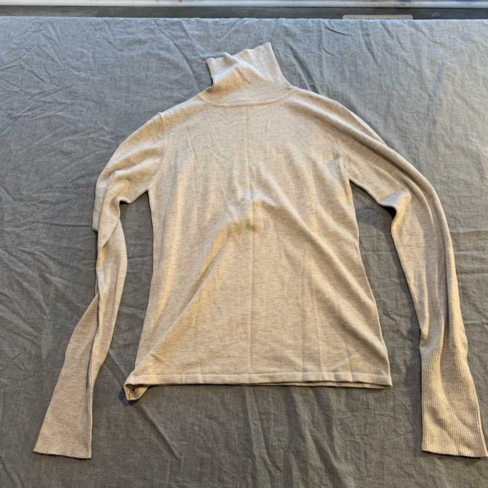 Danier S Beige Turtleneck Sweater